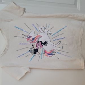 Disney's Limited Edition Girls Minnie Mouse shirt with unicorn